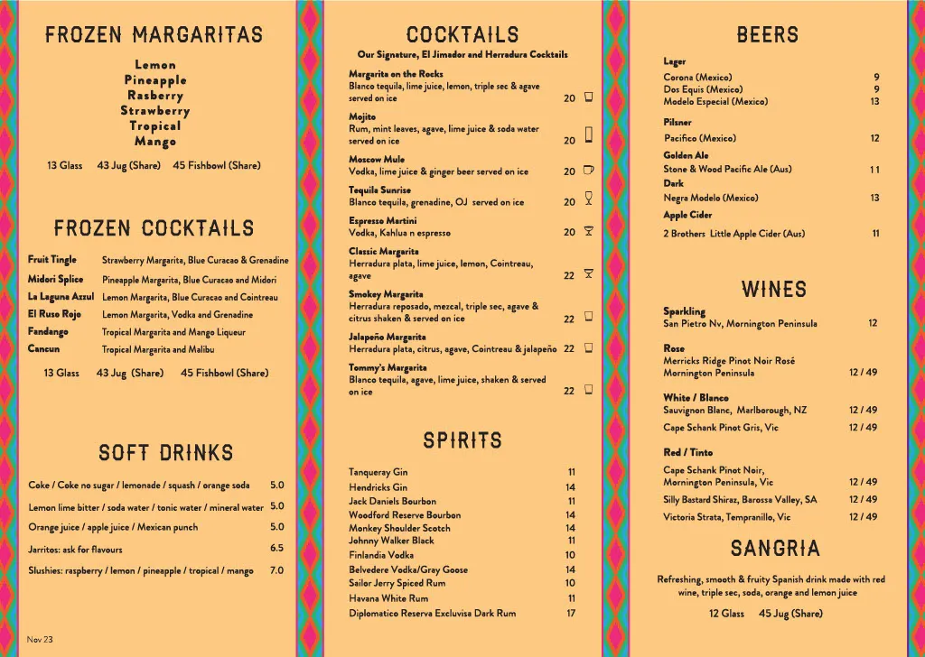 Menu_Miia Mexiico_Point Cook_image_old_2
