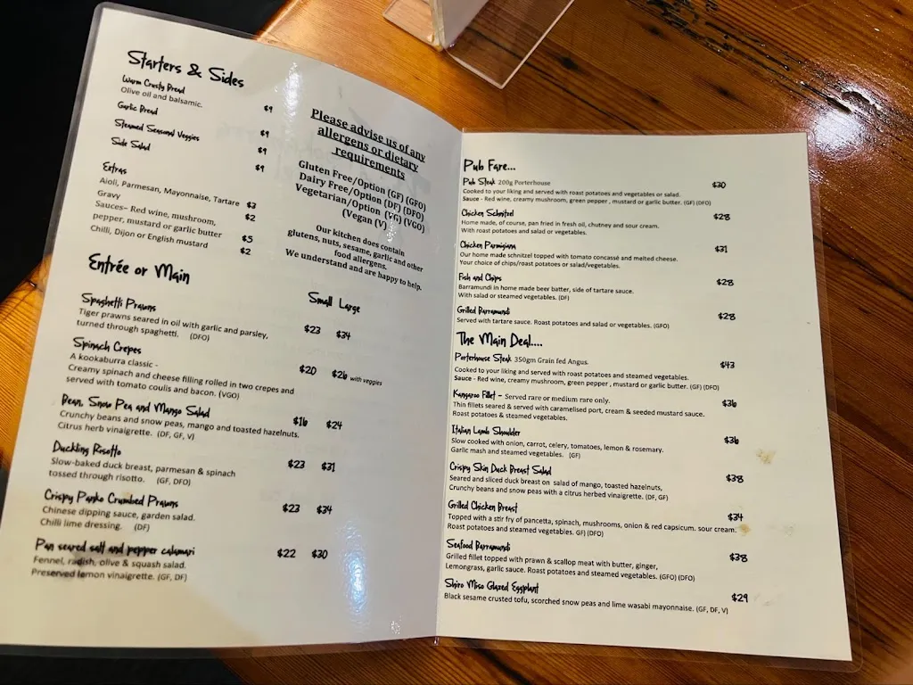 Kookaburra Hotel_Tecoma_menu_image_2