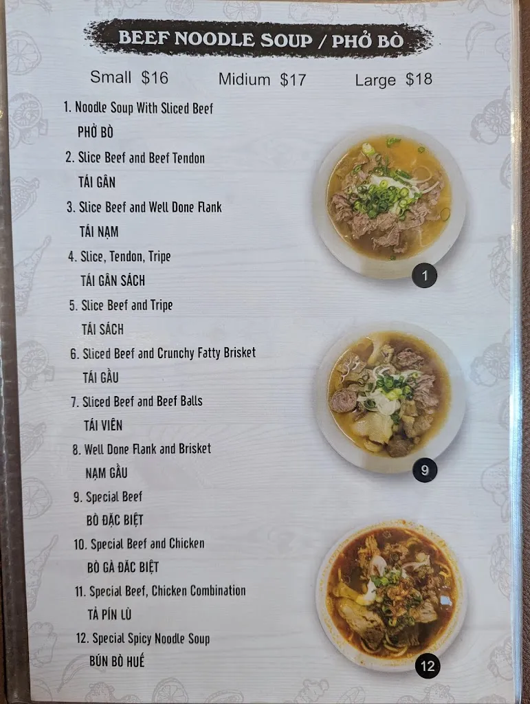 Saigon One_Wheelers Hill_menu_bild_1