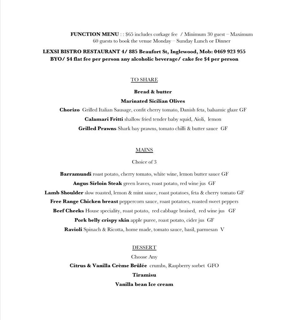 Lexsi Bistro Restaurant restaurant in Bassendean