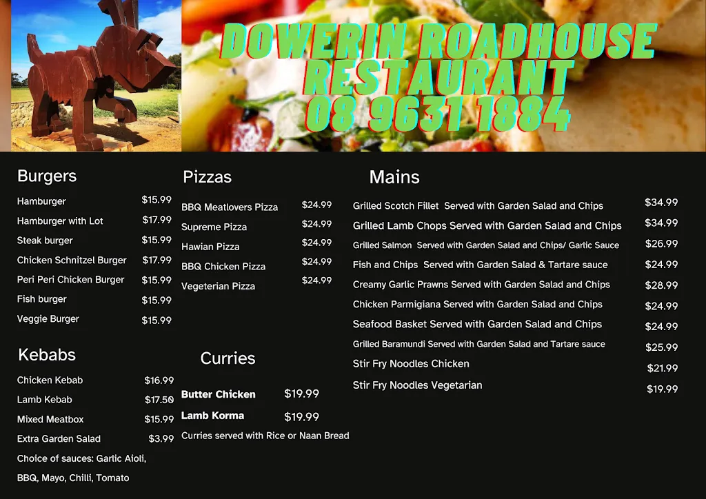 Menu_Dowerin Roadhouse Restaurant_Dowerin_image_old_1