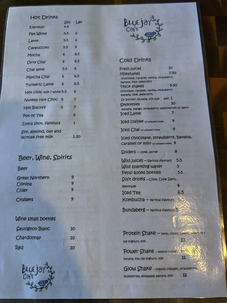 Menu_Blue Jay Cafe_Albion Park_image_old_2