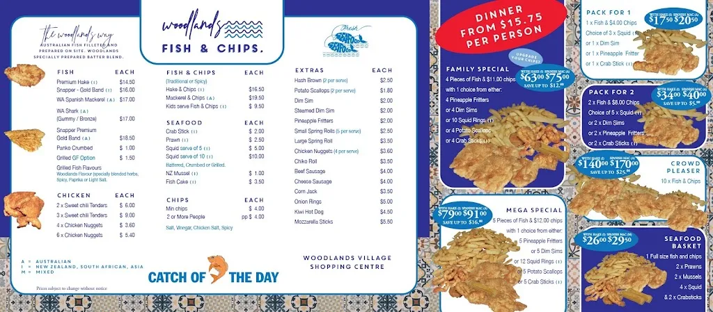 Woodlands Fish and Chips restaurant in West Leederville