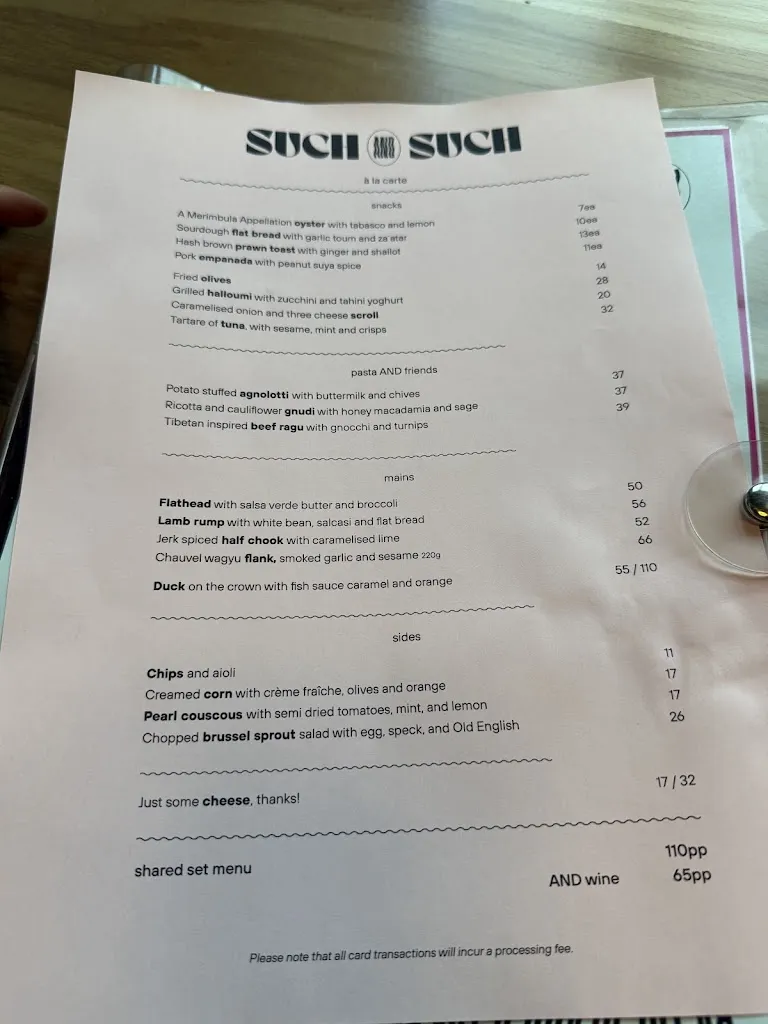 Menu_Such and Such Restaurant_Braddon_image_old_2