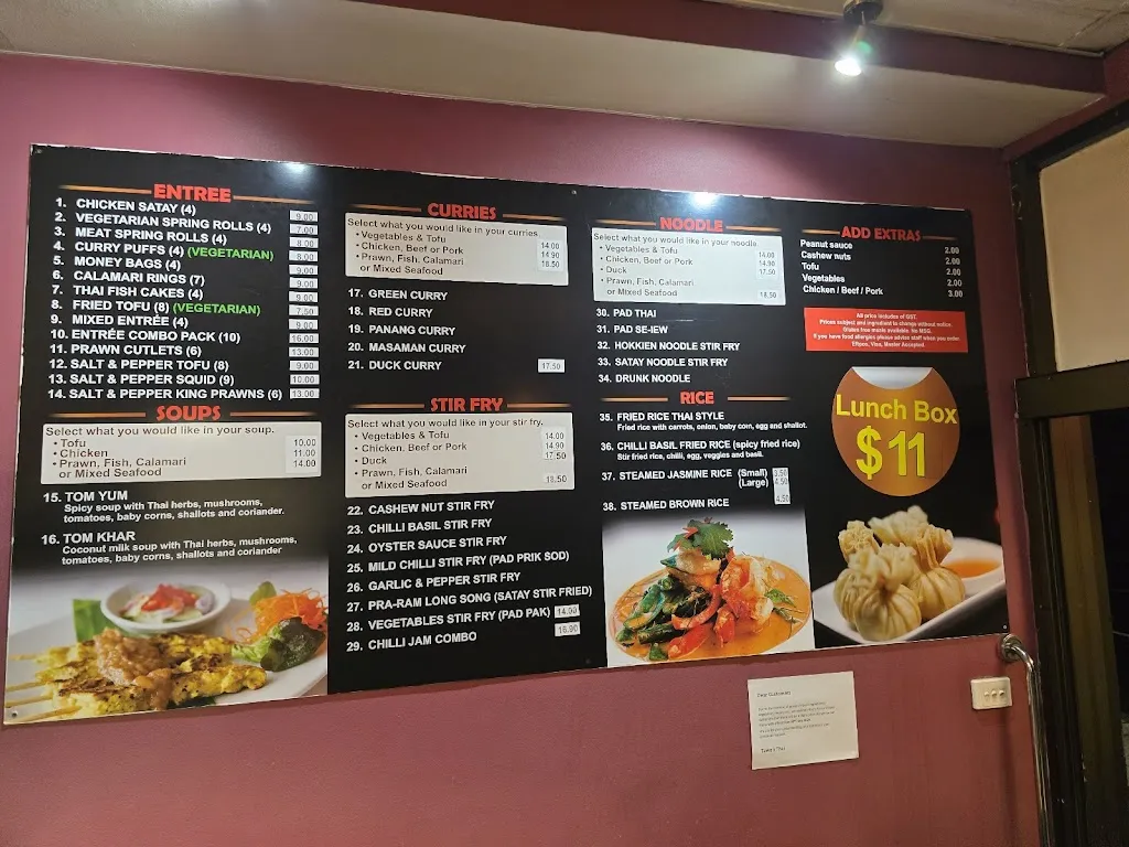 Ta Wan Thai restaurant in Asquith