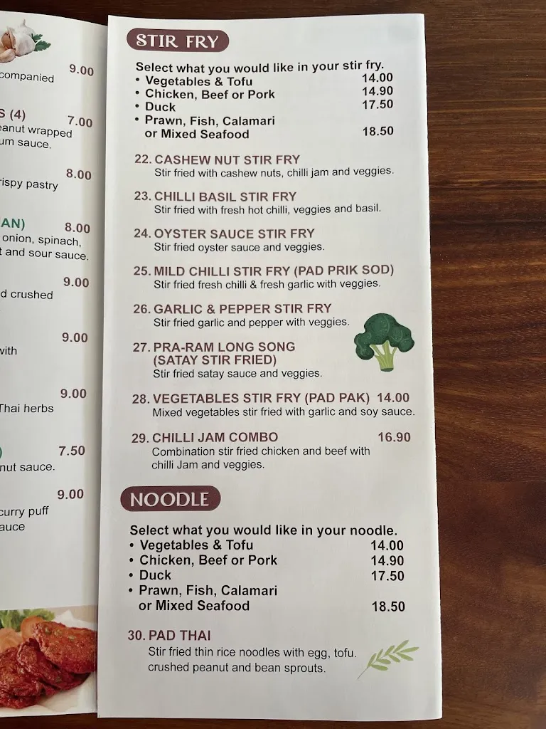 Ta Wan Thai_Asquith_menu_bild_3