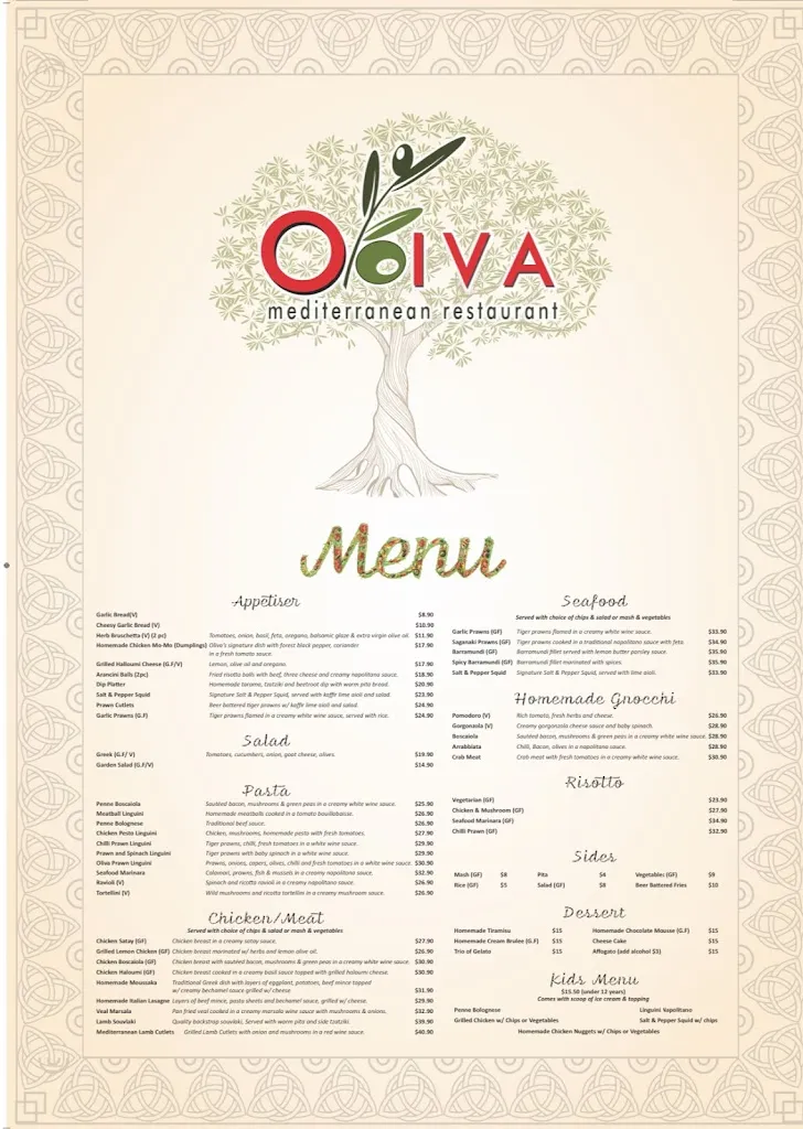 Oliva Mediterranean Restaurant restaurant in Bangor