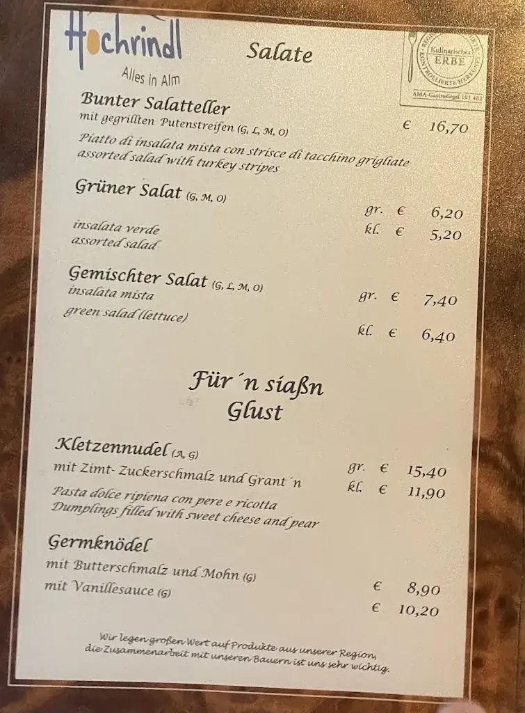 Menu_Gasthaus Zur Bauernstubn_Deutsch-Griffen_immagine_1