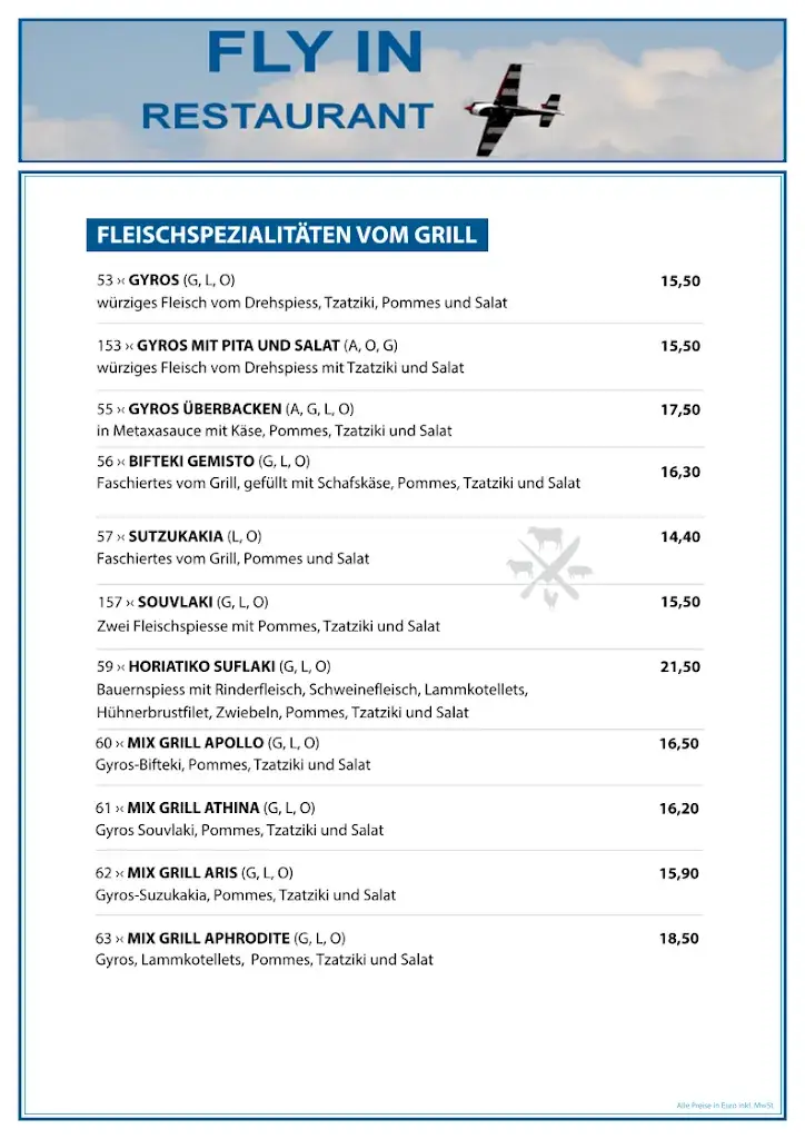Menu_Restaurant FLY IN_Feldkirchen District_image_2