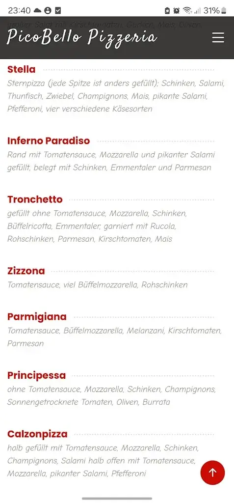 Menu_Picobello Trattoria Pizzeria_Feldkirchen in Kärnten_image_1