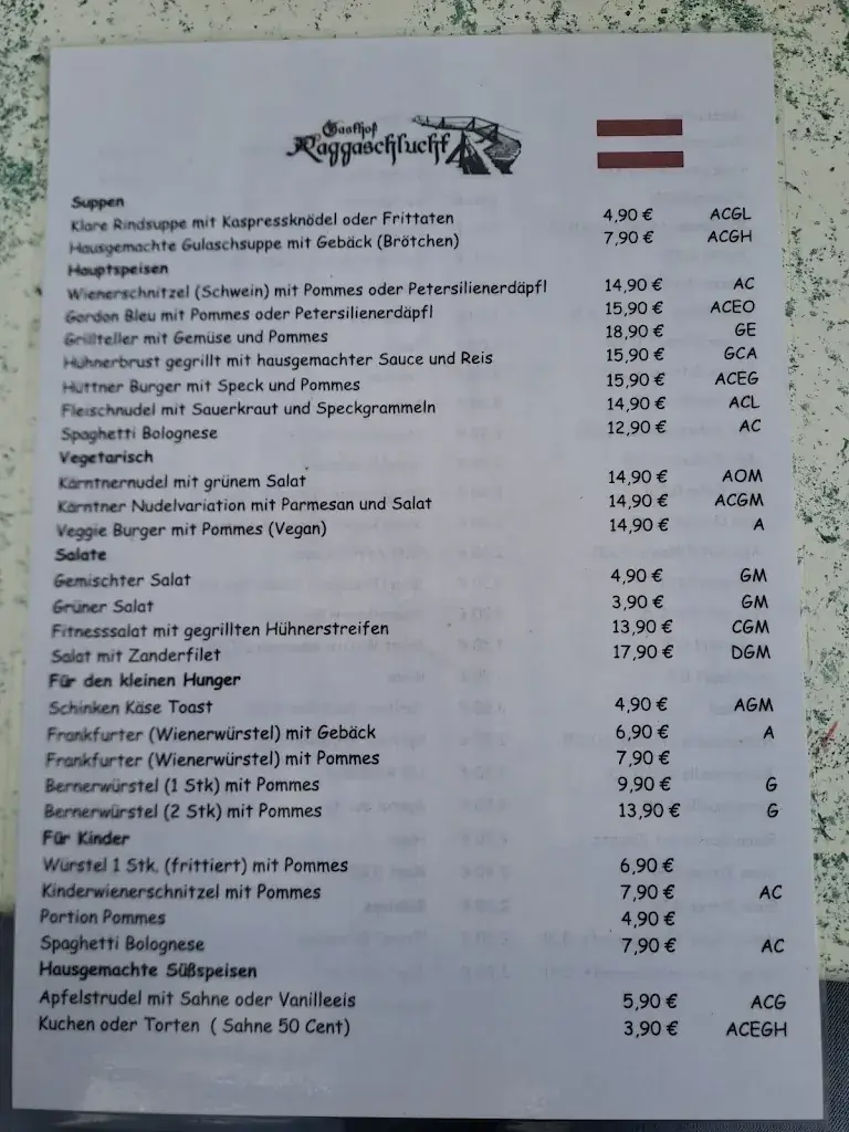 Menü_Gasthof Raggaschlucht_Flattach_Bild_3