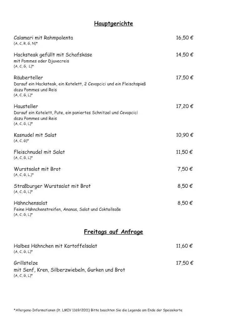 Menu_Dorfschenke & Biergartenrestaurant Kaltschach_Föderlach I_image_1