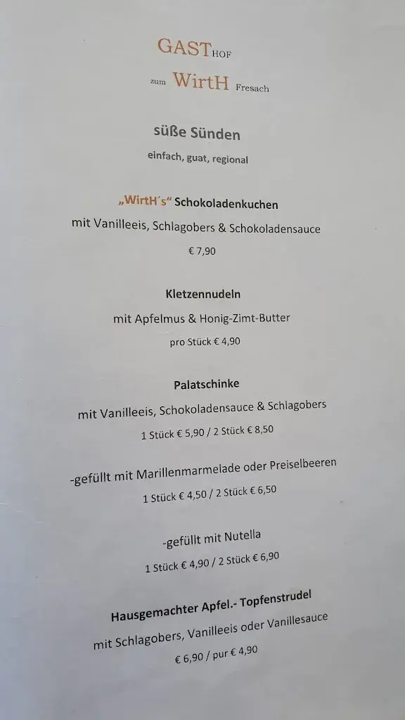 Menu_Restaurant Gasthof Zum Wirth_Fresach_image_4