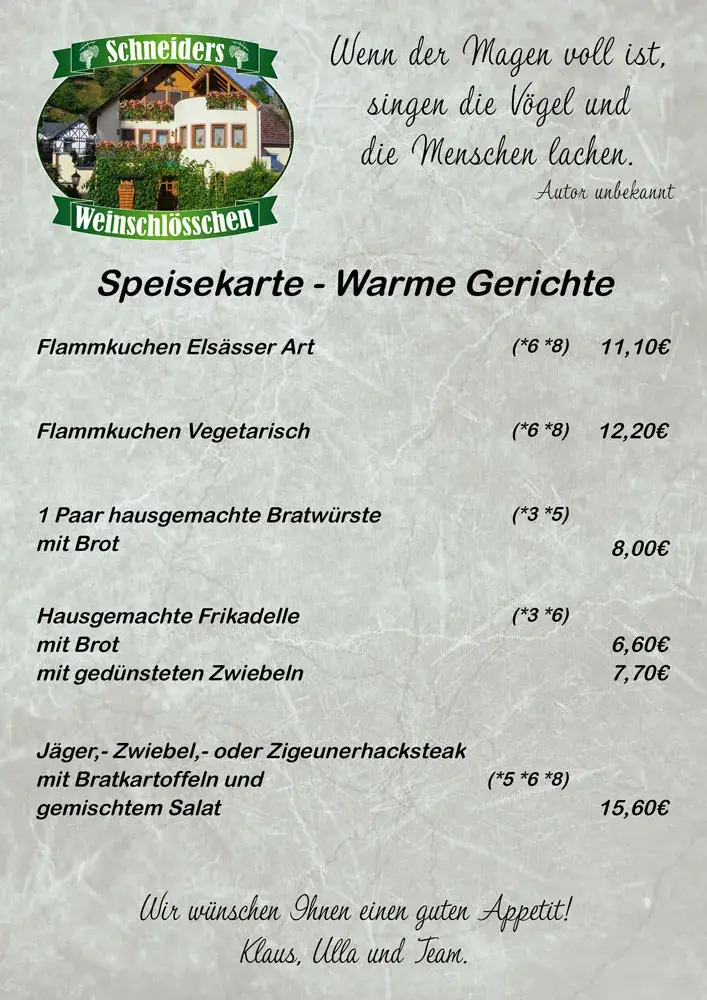 Menu_Schneider's Weinschlösschen_Frauenstein_immagine_3