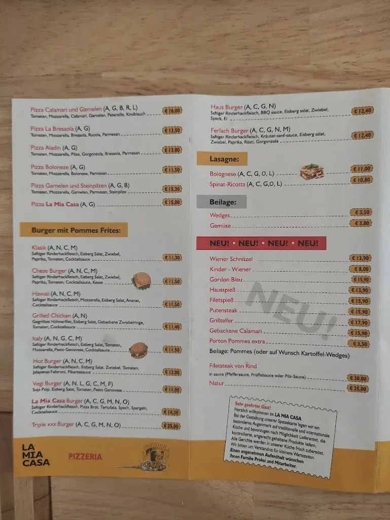 Menu_La mia casa Kirschentheuer_Ferlach_immagine_3