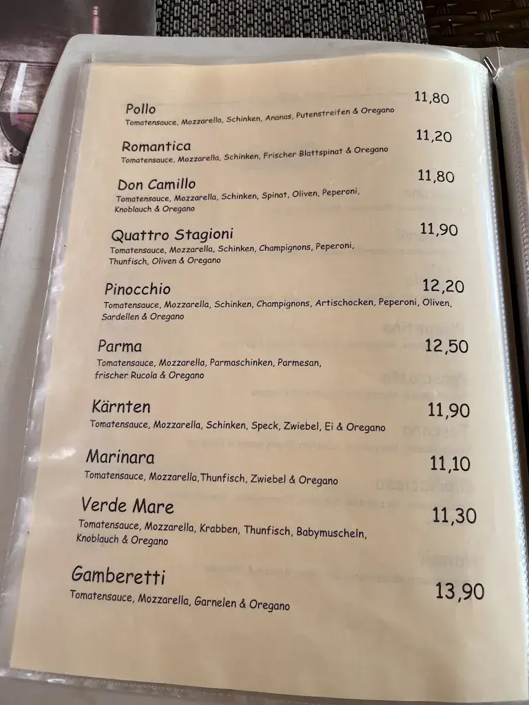 Menu_Ristorante Pizzeria Pinocchio Ferlach_Ferlach_image_1