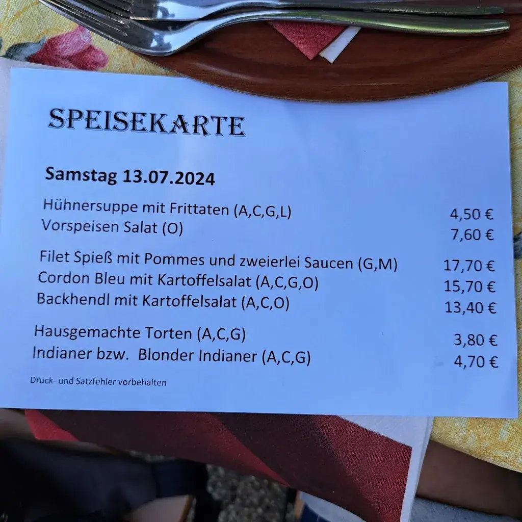 Menu_Gasthaus Auszeit beim Setz /Ogris_Ferlach_immagine_1