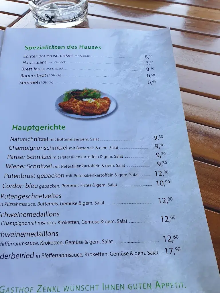 Menu_Gasthaus-Pension Zenkl_Gallizien_immagine_2