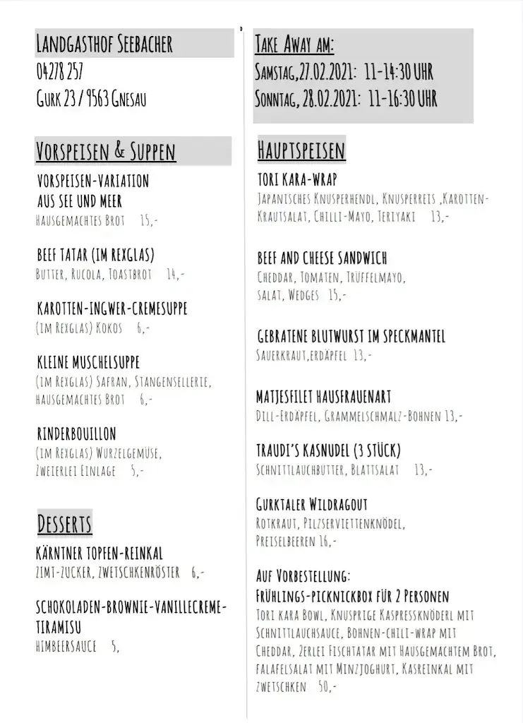 Menu_Landgasthof Seebacher_Gnesau_image_1