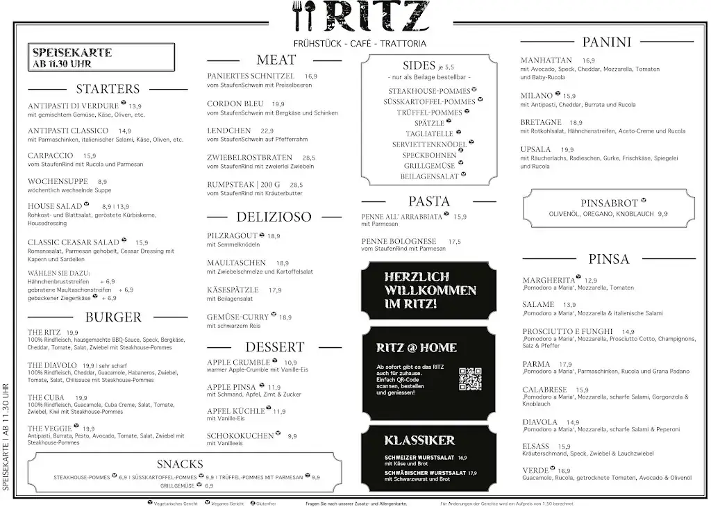 Menu_RITZ Frühstück & Café, Trattoria_Gmünd_immagine_2
