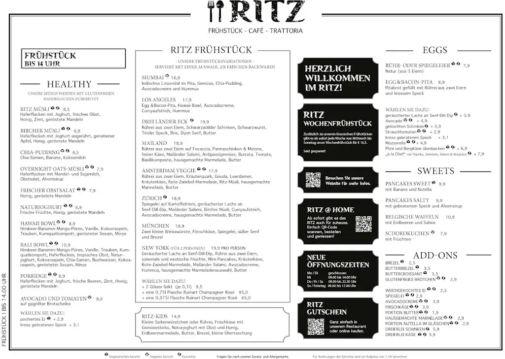 Menu_RITZ Frühstück & Café, Trattoria_Gmünd_immagine_4