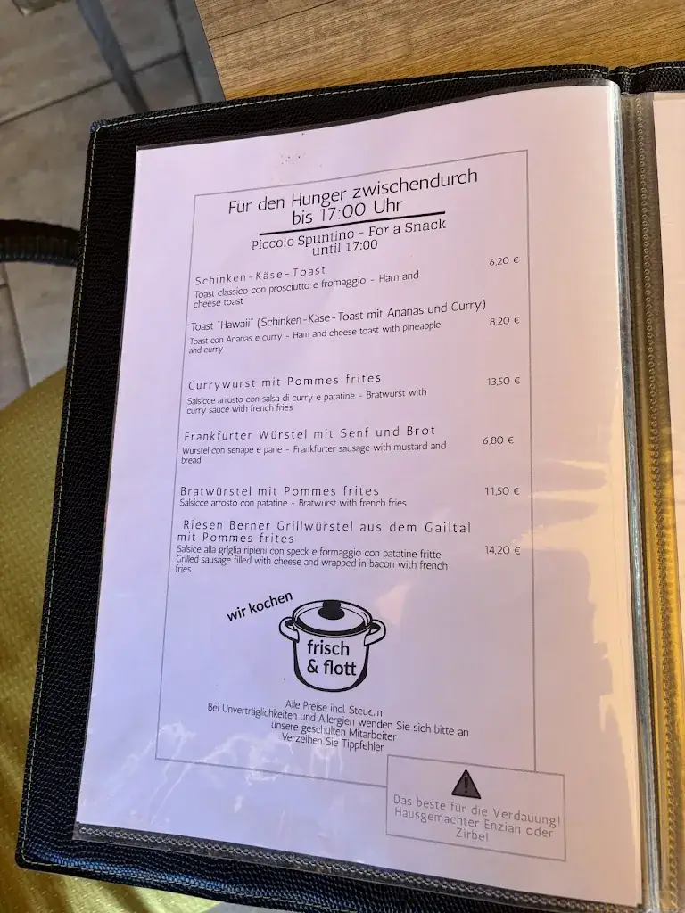 Menu_Restaurant Schuler Weißensee_Gitschtal_image_1