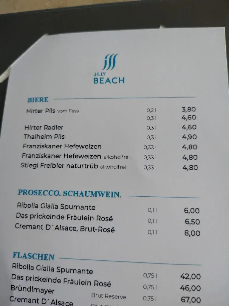 Menu_JILLY BEACH Wörthersee_Görtschach_image_1