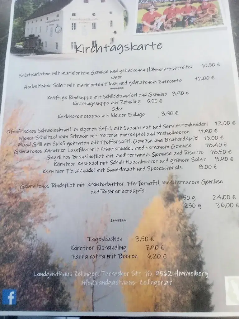 Menu_Landgasthaus Zeilinger - Fam. Brandner_Himmelberg_image_1