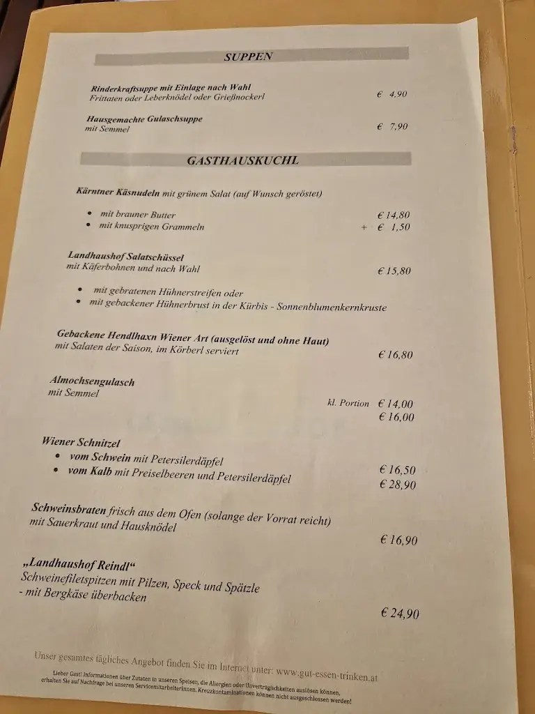 Menu_Gasthaus im Landhaushof_Hörtendorf_immagine_1