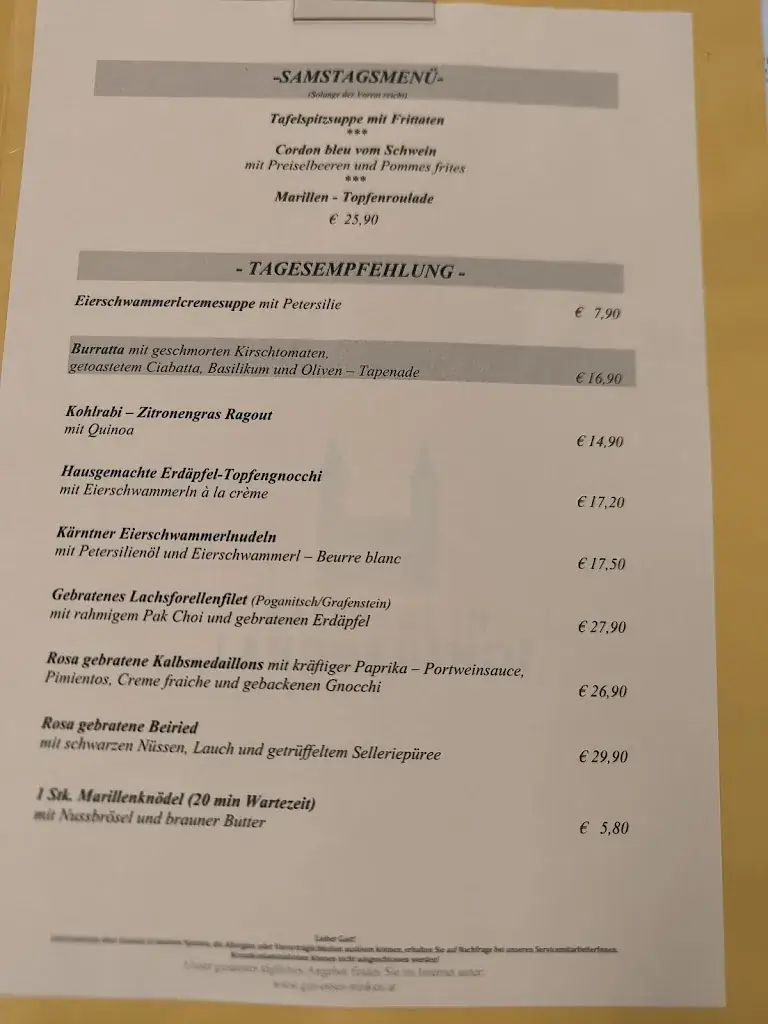 Menu_Gasthaus im Landhaushof_Hörtendorf_immagine_2