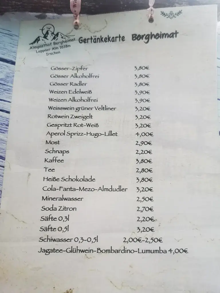 Menu_Almgasthof Bergheimat_Irschen_image_2