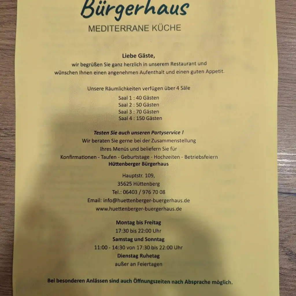 Menu_Gaststätte Hüttenberger Bürgerstuben_Hüttenberg_image_1