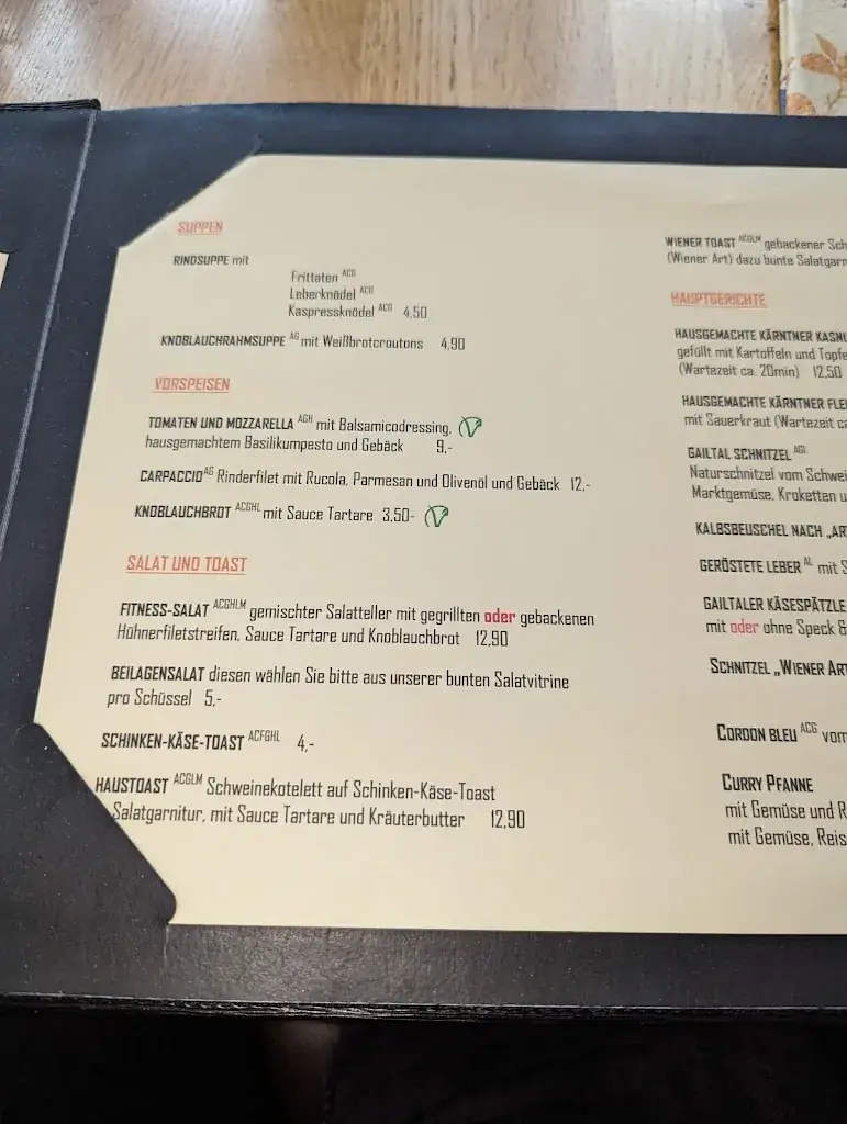 Menu_Mani`s Restaurant Manfred Stefaner_Kirchbach_immagine_4