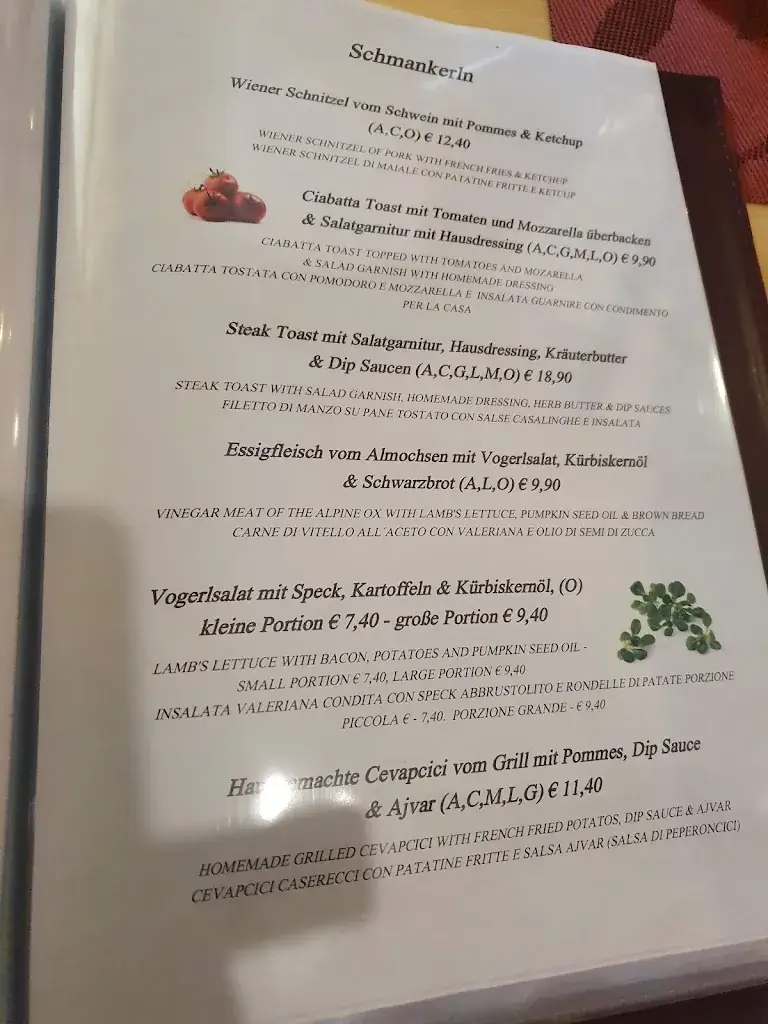 Menu_Zum Heiligen Josef_Klagenfurt am Wörthersee_image_2