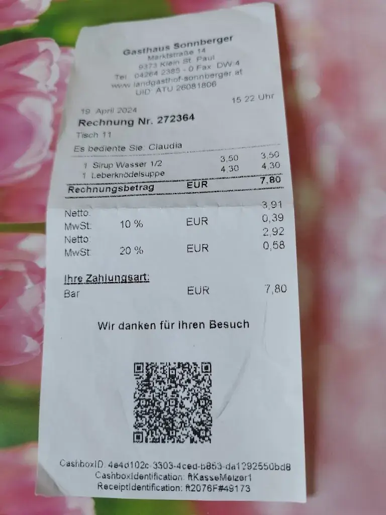 Gertraud Geson_Landgasthof Sonnberger_Klein Sankt Paul_avis