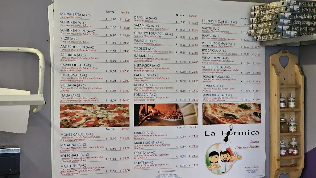 Menu_Pizzeria La Formica kötschach_Kötschach_immagine_3