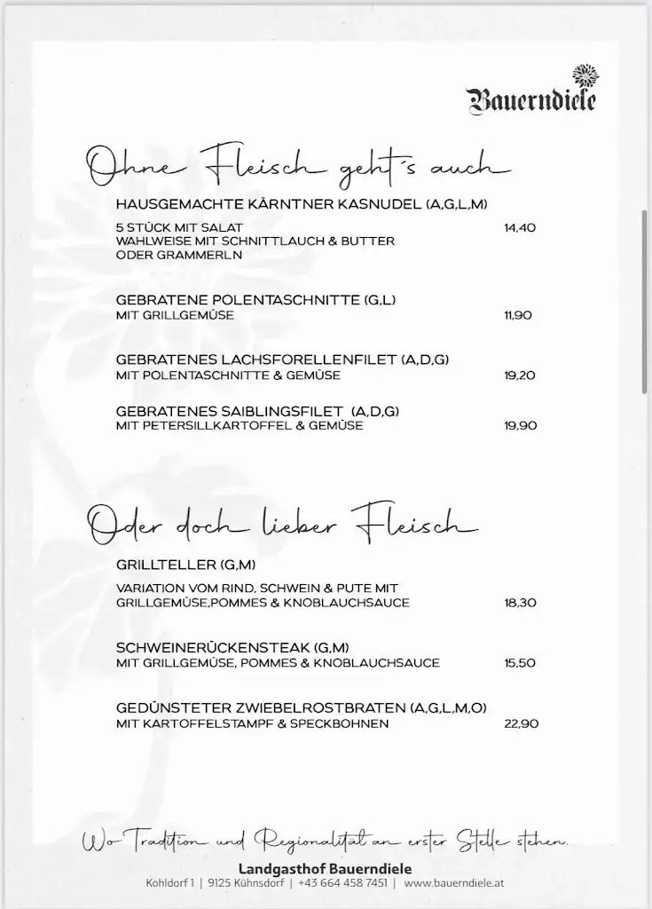 Menu_Landgasthof Bauerndiele_Kühnsdorf_image_1