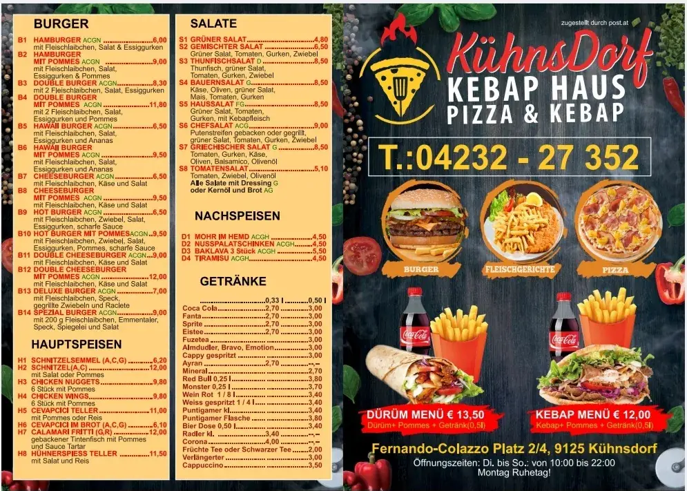 Menu_KÜHNSDORF KEBAPHAUS_Kühnsdorf_immagine_2