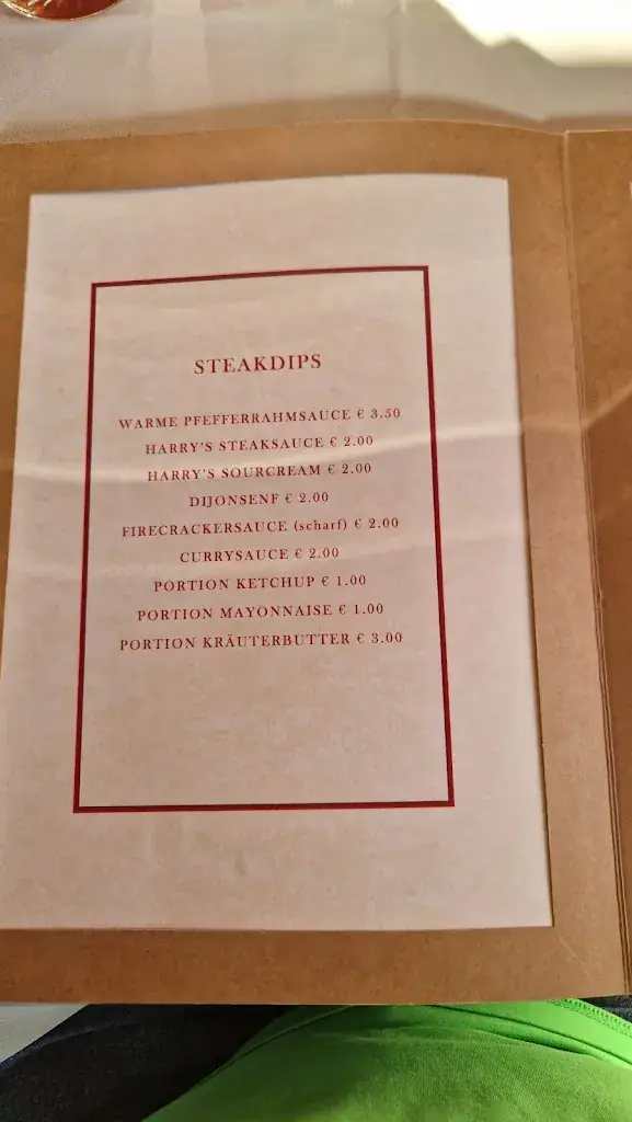 Menu_Harry's Farm - Steakhouse am Faaker See_Ledenitzen_image_3