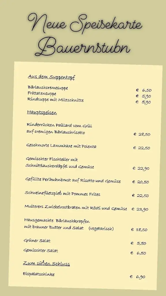 Menu_Multerers Bauernstubn_Lobersberg_immagine_1