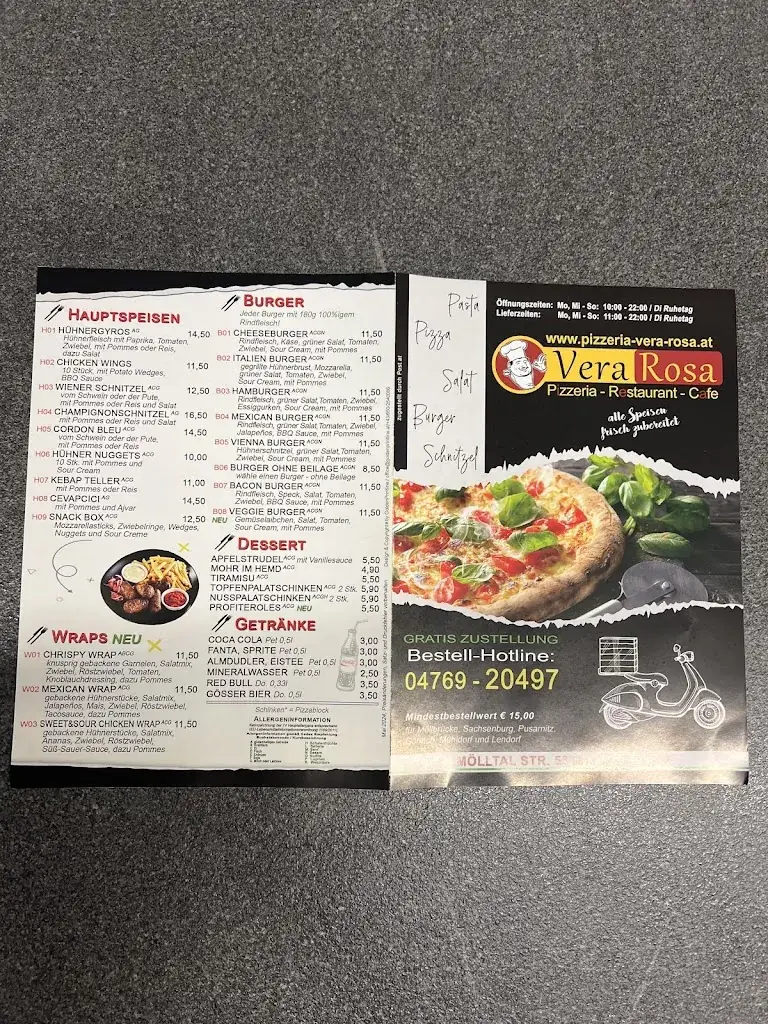 Menu_VERA ROSA Pizzeria-Restaurant-Cafe_Lurnfeld_image_1