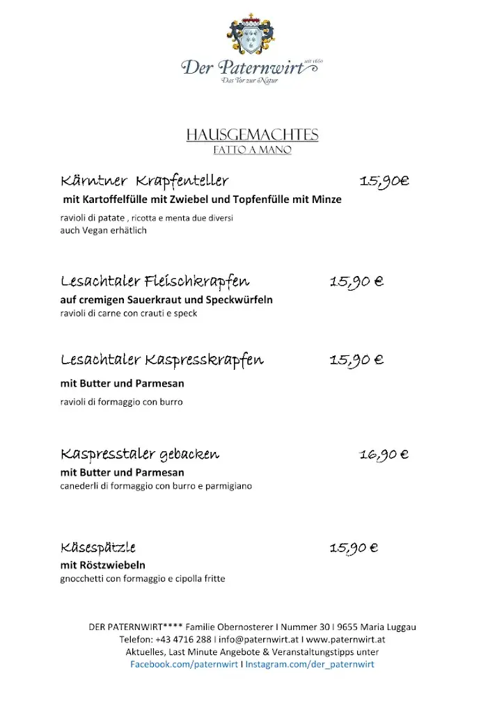 Menu_Restaurant Der Paternwirt_Lesachtal_image_3