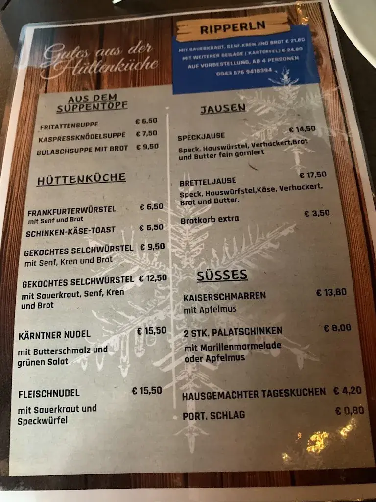 Menu_Stockerhütte_Mallnitz_immagine_1