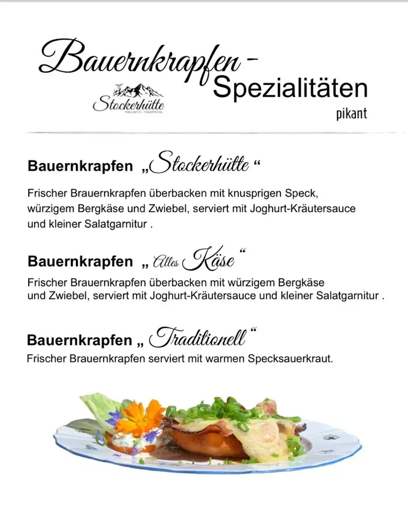 Menu_Stockerhütte_Mallnitz_immagine_3