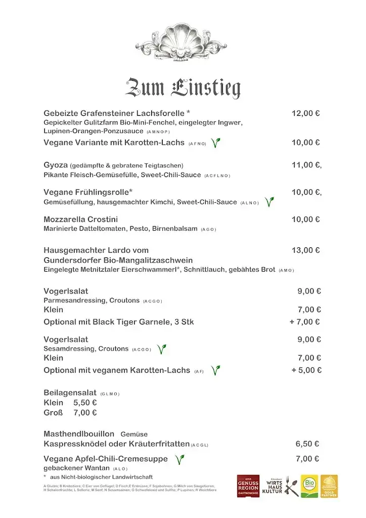 Menu_Schloss Töscheldorf - Bio-Restaurant, Event, Catering_Mölbling_image_1