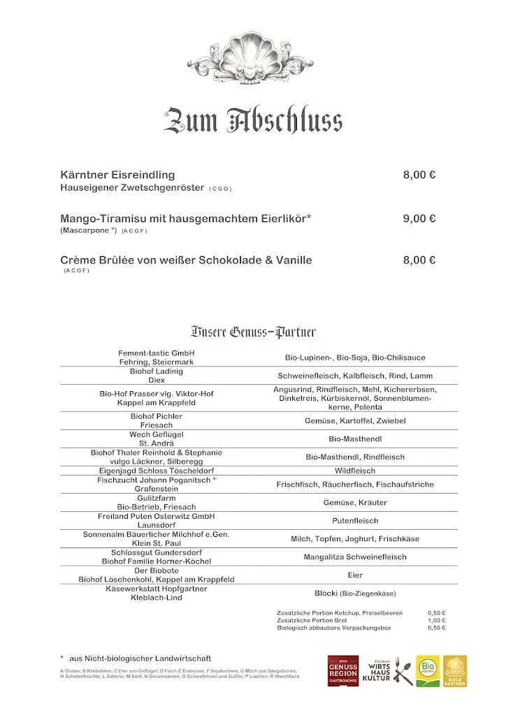 Menu_Schloss Töscheldorf - Bio-Restaurant, Event, Catering_Mölbling_image_2