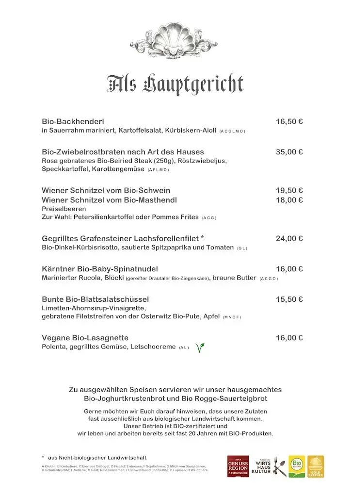 Menu_Schloss Töscheldorf - Bio-Restaurant, Event, Catering_Mölbling_image_3