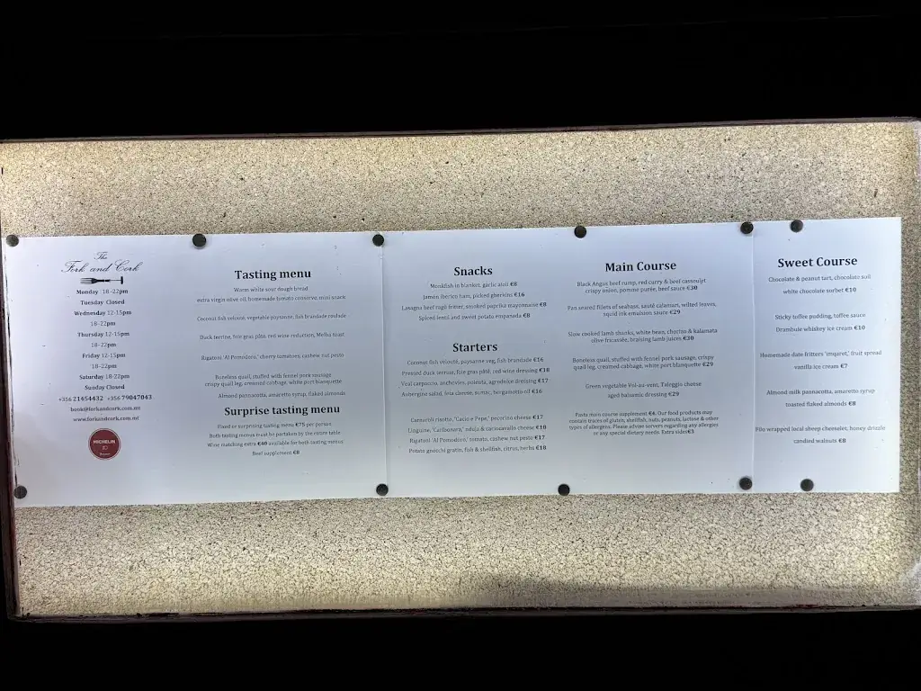 Menu_The Fork and Cork Restaurant_Malta_image_1