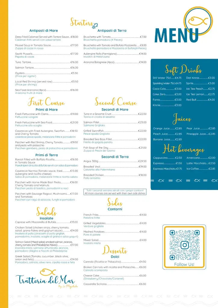 Menu_Trattoria del Mare - Malta Restaurant_Malta_image_1