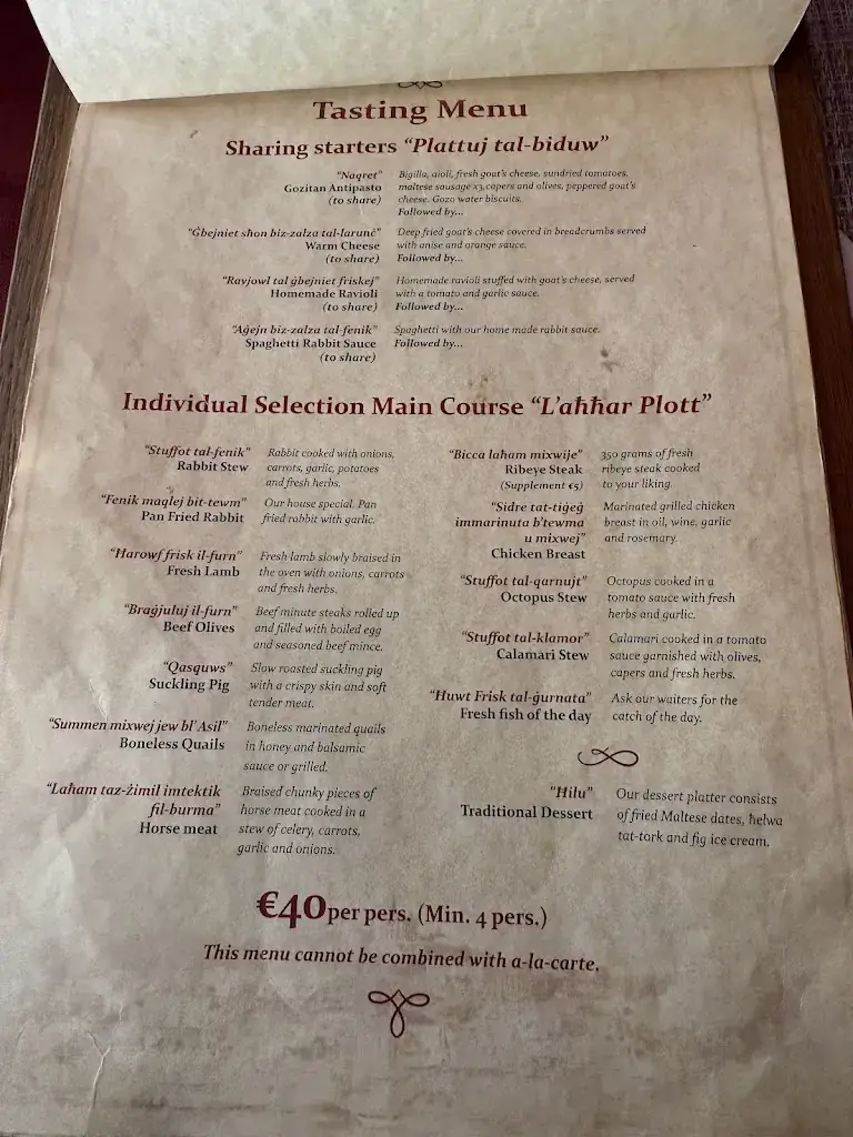 Menu_Gozitan Restaurant_Malta_image_2